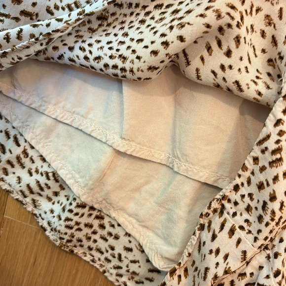 Princess Polly Romper Maicie Animal Print Tie Sleeve Size 4 - Picture 6 of 9